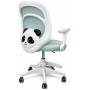 Крісло обертове дитяче з підставкою для ніг PERFECT KIDS PANDA GREEN Perfect Home Зелений (PFH-092112) - фото 8