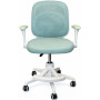 Крісло обертове дитяче з підставкою для ніг PERFECT KIDS PANDA GREEN Perfect Home Зелений (PFH-092112) - фото 3