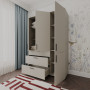 Шафа для одягу Doros Торн Кашемір 3 ДСП/3Ш (полиці) 135х51.6х200 (DRS-012060) - фото 6