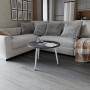 Журнальний круглий стіл OPTIMA 1 ніжки конусні Ferrum-decor 450x670x670 Білий метал ДСП Каштан Арвадонна 16 мм (FRD-107539) - фото 2