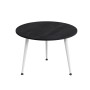 Журнальний круглий стіл OPTIMA 1 ніжки конусні Ferrum-decor 450x670x670 Білий метал ДСП Каштан Арвадонна 16 мм (FRD-107539) - фото 5