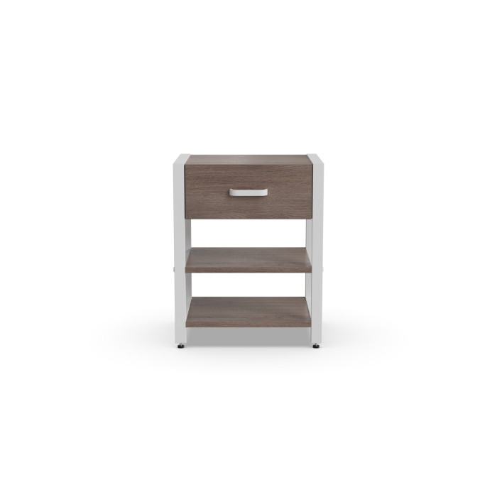 Тумба універсальна Ferrum-decor Вів'єн 1/2 50x41x40 білий ДСП Дуб Кремона Канолло 16 мм (FRD-107779)