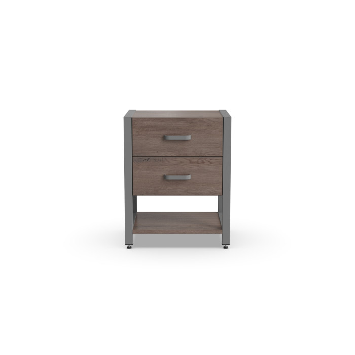 Тумба універсальна Ferrum-decor Вів'єн 2/1 50x41x40 сірий ДСП Дуб Кремона Канолло 16 мм (FRD-107799)