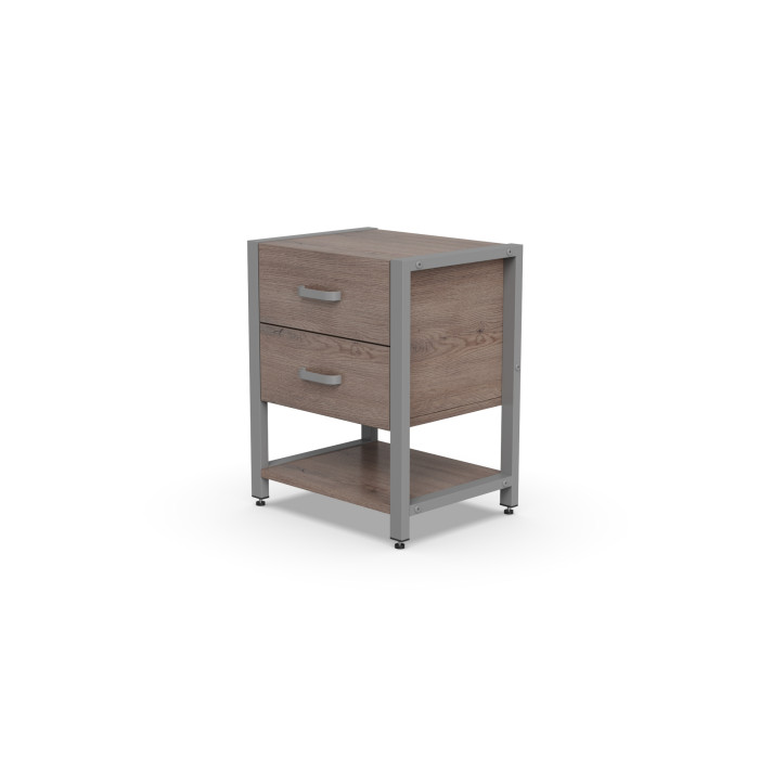 Тумба універсальна Ferrum-decor Вів'єн 2/1 50x41x40 сірий ДСП Дуб Кремона Канолло 16 мм (FRD-107799)
