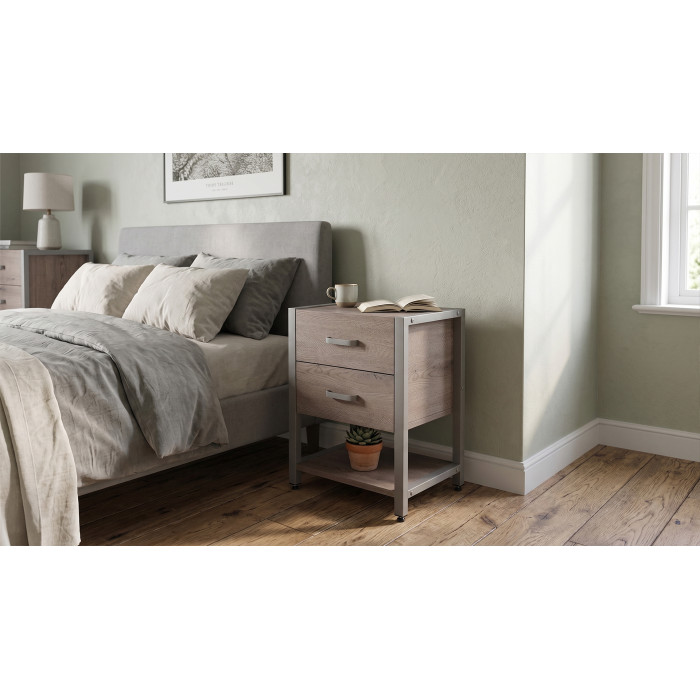 Тумба універсальна Ferrum-decor Вів'єн 2/1 50x41x40 сірий ДСП Дуб Кремона Канолло 16 мм (FRD-107799)