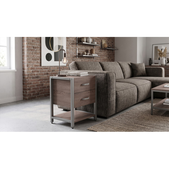 Тумба універсальна Ferrum-decor Вів'єн 2/1 50x41x40 сірий ДСП Дуб Кремона Канолло 16 мм (FRD-107799)