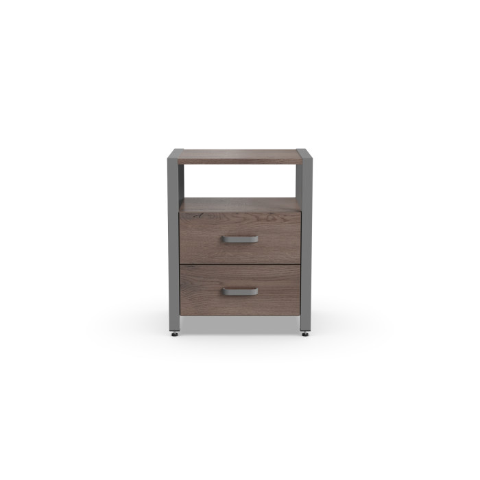 Тумба універсальна Ferrum-decor Вів'єн 2/2 50x41x40 сірий ДСП Дуб Кремона Канолло 16 мм (FRD-107769)