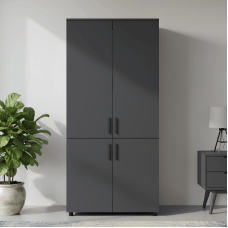 Шкаф для одежды Doros Торн Антрацит 2 ДСП (штанга) 90х51.6х200 (DRS-012071)