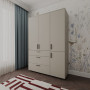 Шафа для одягу Doros Торн Кашемір 3 ДСП/3Ш (штанга) 135х51.6х200 (DRS-012061) - фото 5