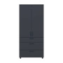 Шафа для одягу Doros Торн Антрацит 2 ДСП/3Ш (полиці) 90х51.6х200 (DRS-012072) - фото 6
