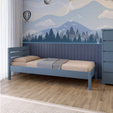 Дитяче ліжко Mebigrand Бостон Сіро-синій (S7010R90B) 90х190 см (MBG-15886)
