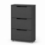 Тумба для взуття з ящиками LION ТО-2 70,4x28,2x123,4 см Антрацит (LION-045308) - фото 3
