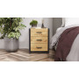 Тумба універсальна Ferrum-decor Вів'єн 3 50x41x40 чорний ДСП Дуб Артизан 16 мм (FRD-106870) - фото 2