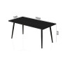 Стіл журнальный Монтана Ferrum-decor 45x100x50 Чорний метал ДСП (FRD-107340) - фото 5