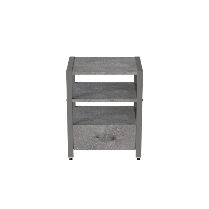 Тумба універсальна Ferrum-decor Вів'єн 1/1 50x41x40 сірий ДСП Бетон 16 мм (FRD-106930)
