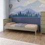 Кровать детская Mebigrand Бостон Оливковый (RAL1020) 120х200 см (MBG-15857) - фото 1
