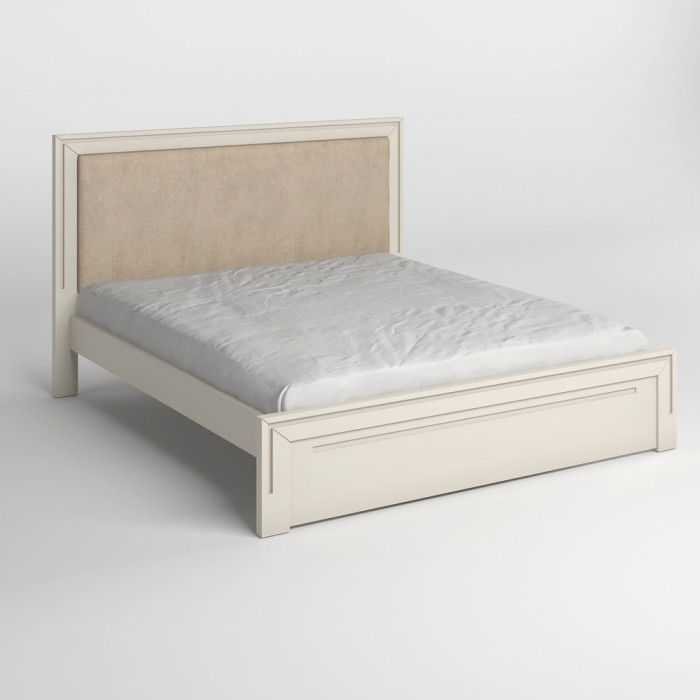 Двуспальная деревянная кровать Mebigrand Торонто Люкс Т4 (подъемный механизм) Бежевый (S2005Y50R)/Аляска 23 (бежевый) 180х190 см (MBG-19332)