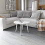 Журнальний круглий стіл OPTIMA 2 ніжки конусні Ferrum-decor 450x670x670 Білий метал ДСП Бетон 16 мм (FRD-107481) - фото 4
