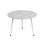 Журнальний круглий стіл OPTIMA 1 ніжки конусні Ferrum-decor 450x670x670 Білий метал ДСП Бетон 16 мм (FRD-107471) - фото 5