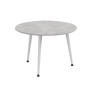 Журнальний круглий стіл OPTIMA 1 ніжки конусні Ferrum-decor 450x670x670 Білий метал ДСП Бетон 16 мм (FRD-107471) - фото 2