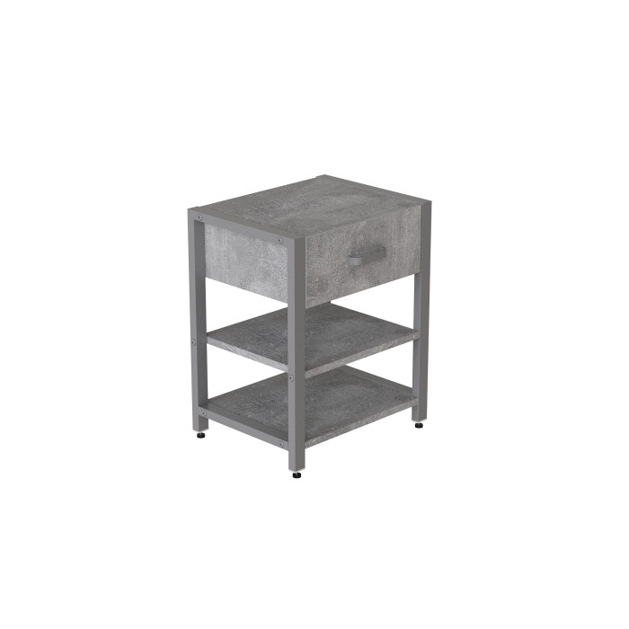 Тумба універсальна Ferrum-decor Вів'єн 1/2 50x41x40 сірий ДСП Бетон 16 мм (FRD-106931)