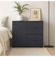 Комод в гостиную Doros Рон 1 80х38х81 см Графит (DRS-011293)