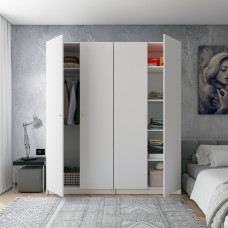 Комплект шкафов для одежды с полками Doros Промо (2 шт.) 180х48х204 см Белый (DRS-011464)