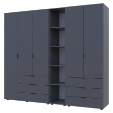 Комплект шаф для одягу Doros Гелар (3 шт.) 231,9х49,5х203,4 см Графіт (DRS-011159)