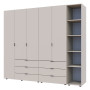 Комплект шаф для одягу Doros Гелар (3 шт.) 231,9х49,5х203,4 см Кашемір (DRS-011250) - фото 8