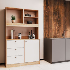 Мини-кухня Doros Лея ДСП 100х43х171 см Дуб сонома/Белый (DRS-011436)