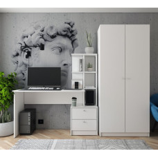 Офисный стол Doros Т7 136х55х138 см Белый (DRS-011328)