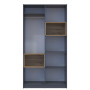 Шафа для одягу з нішою Doros Дейл 115,2х52х220 см Графіт/Дуб евок (DRS-011281) - фото 5