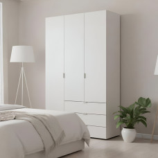 Шафа розпашна для одягу Doros Гелар 116,2х49,5х203,4 см Білий (DRS-011169)