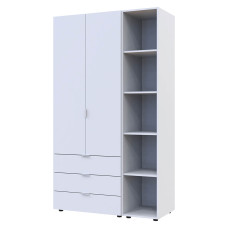 Комплект шаф для одягу Doros Гелар (2 шт.) 115,7х49,5х203,4 см Білий (DRS-011176)