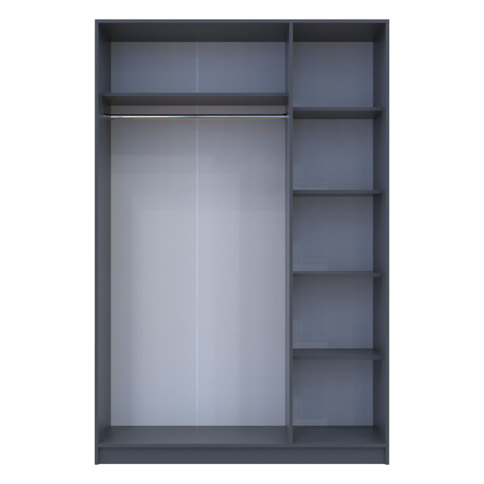 Шкаф распашной для одежды Doros Промо 135х48х204 см Графит (DRS-011206)