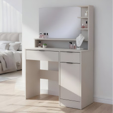 Туалетний столик з дзеркалом Doros Естель 90х38х135 см Кашемір (DRS-011473)