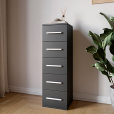 Комод 5 шухляд М-ЗОН Джеко 300 Антрацит (MZN-031018)