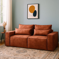 Диван трехместный Yudin Хантер 252х119 см Терракот SL-252PT
