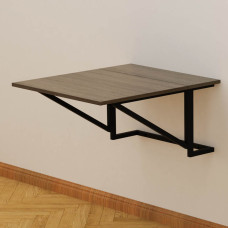 Стіл розкладний Олександр 5 Ferrum-decor 750x600x700 Чорний метал ДСП Дуб Сонома Трюфель 16 мм (FRD-104896)