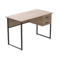 Компьютерный стол Ferrum-decor Дакота 76x120x70 черный ДСП Дуб Сан-Марино 32мм (FRD-101952)