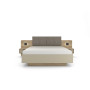 Ліжко (каркас) Perfect Home Летто / Letto 160 двоспальне з тумбами приліжковими та підсвіткою Дуб терра темний/сірий кам'яний (PFH-092038) - фото 3