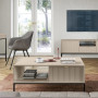 Стол журнальный Perfect Home Новая/Nova с 2 ящиками и черными ножками L104 Кашемир (PFH-091253) - фото 7