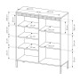 Комод високий Perfect Home Сенсо / Senso 3-дверний 3D Беж (PFH-091106) - фото 4