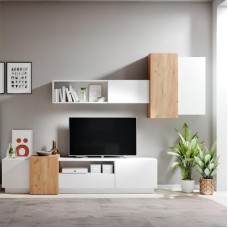 Стенка Perfect Home 3Д/3D Белый/дуб крафт золотой (PFH-091048)