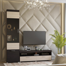 Вітальня Еверест Британія Комплект 5 (2 елементи) венге/дуб молочний (EVR-2660)