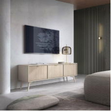 Тумба под ТВ Perfect Home Форест / Forest RTV158 3-дверная Беж песочный/пихта сканди (PFH-091479)