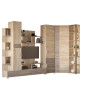 Стенка Эверест Бриз/Пенал 15/Угловой шкаф ШКУ-14/Пенал 18 сонома/трюфель (EVR-2244) - фото 3