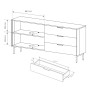 Комод с подсветкой Perfect Home Луми / Lumi 2D3S/181 2-дверный с 3 ящиками Дуб Дунин (PFH-091385) - фото 5