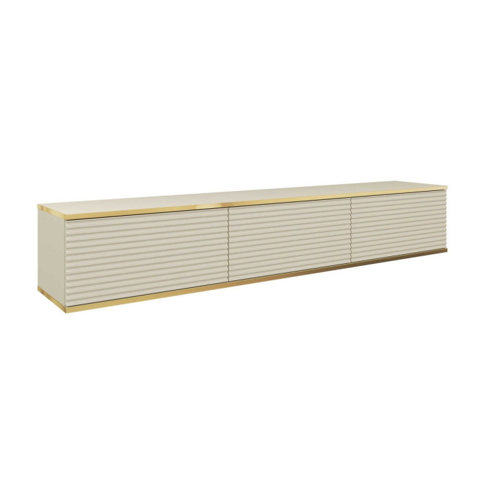 Тумба під телевізор навісна Perfect Home Оро / Oro 3-дверна RTV175 MDF Бежевий (PFH-091366)