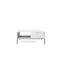 Стол журнальный Perfect Home Новая/Nova с 2 ящиками и черными ножками L104 Белый (PFH-091248) - фото 5